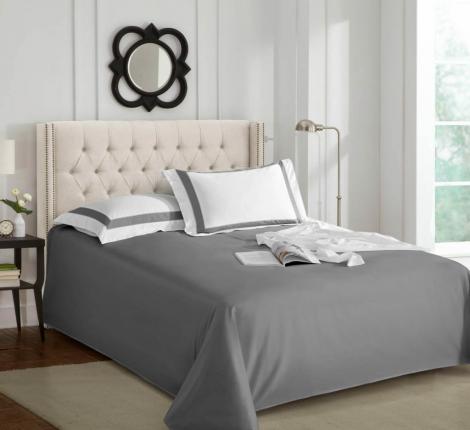 Простыня Sharmes 240х260, темно-серый