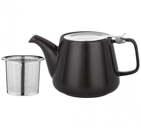 Чайник с металлическим ситом "LUSTER" (тёмно-серый), 1200 мл