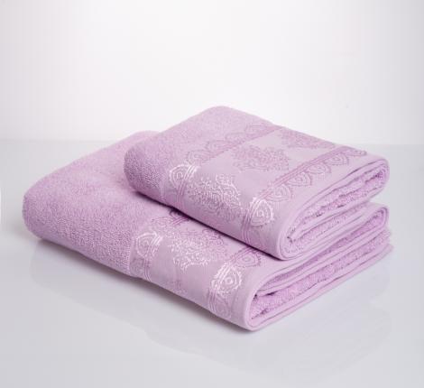 Полотенце махровое AMBIELLA "DAMASK" 70x140, лиловый