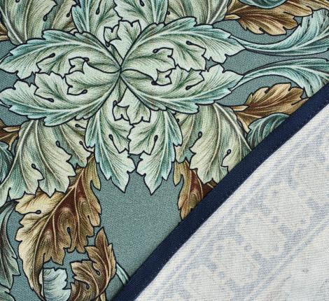 Скатерть круглая с пропиткой "ЛИСТЬЯ МОРРИСА" GOLD STRIPE, 220 см