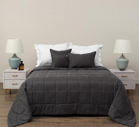 Покрывало "Sofi de Marko" Доминико (антрацит) Канвас, 240х260