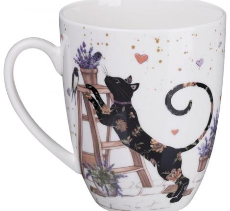 Набор посуды обеденный "ЛАВАНДОВЫЕ КОТЫ" на 4 персоны, 16 предметов