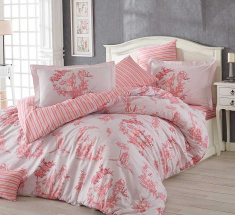 Постельное бельё Hobby &quot;VANESSA&quot; розовый Поплин, 1,5 спальный