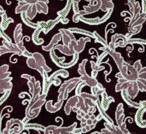 Покрывало шпигель люкс "Karteks" на диван 180х220 ВОСТОК 2, бордовый