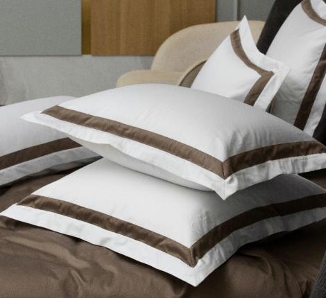 Наволочка с широкой отделкой "ALPINE BROWNIE ALLURE GRASS" Мако-Сатин, 50х90 (2шт)