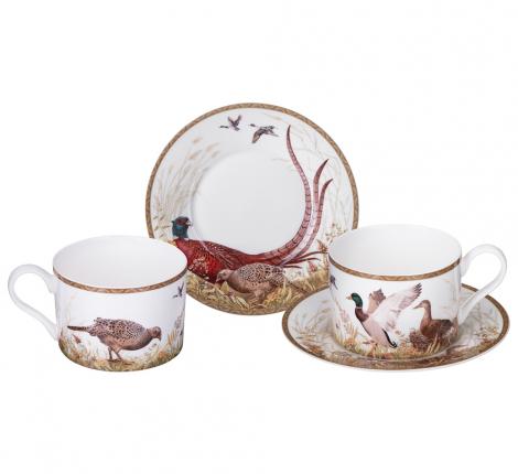 Чайный набор "ОХОТА" 590-737 на 2 персоны, 4 предмета (300 мл)