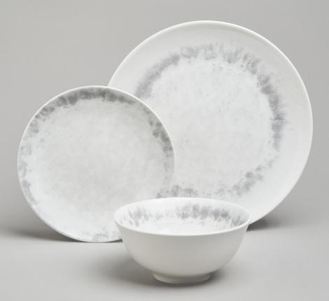 Набор посуды обеденный BRONCO "DAILY" на 4 персоны, 12 предметов (серый)