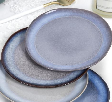 Глиняный набор тарелок 4 штуки &quot;Arya&quot; Terra Cotta диаметр 21,2 см, Мятный