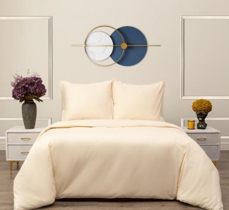 Постельное белье "Siberia" Сэнди (кремовая) Ранфорс, 1,5 спальный (70х70)