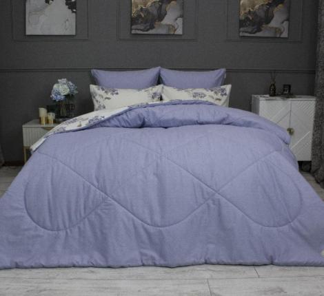 Постельное белье с одеялом "Kazanov.A." Фиора (лаванда жемчуг) Сатин, Евро
