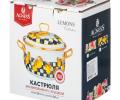 Кастрюля эмалированная с крышкой "ЛИМОН", 3,8 л
