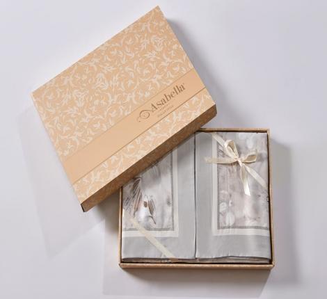 Постельное белье "Asabella" 2238-6 Фланель, Евро