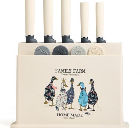 Набор кухонных ножей (5 шт.) и приборов "FAMILY FARM", 10 предметов