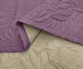 Покрывало Primavelle "ARTI" Биософт 140х200, Листья Фиолетовый