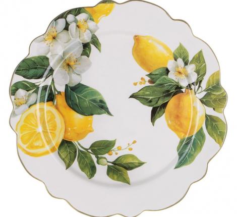 Тарелка закусочная "ЛЕМОН ТРИ", диаметр 23 см