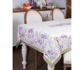 Скатерть с пропиткой "ИРИСЫ" 160Х220 см, белый