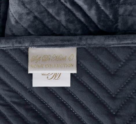 Покрывало "Sofi de Marko" Патрисия (антрацит 1) Велюр, 160х220