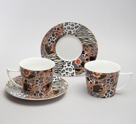 Чайный набор "TOP STYLE" 165-619 на 2 персоны, 4 предмета (250 мл)