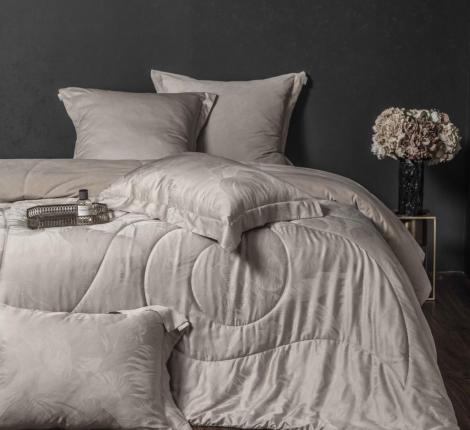 Постельное белье с одеялом "Kazanov.A." Lindor J'Adore (крем) Велюр/Тенсел, Евро