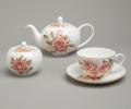Чайный сервиз "КОРЕЙСКАЯ РОЗА" на 6 персон, 14 предметов
