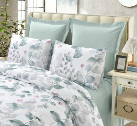 Постельное белье "Sofi de Marko" Дакота (зеленая) Модерн 1 Сатин, 2 спальный