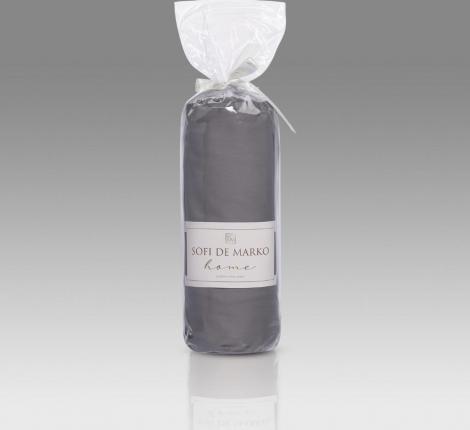 Простыня на резинке "Sofi de Marko" Мармис (графит) Сатин, 160х200х30