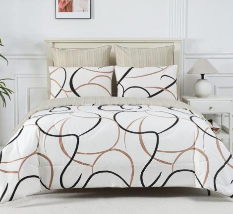 Постельное белье с одеялом "Sofi de Marko" Ришелье №59 Сатин, Семейный