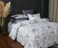 Постельное белье с одеялом "Kazanov.A." Престон (жемчуг платина) Велюр/Egypt Cotton, Евро