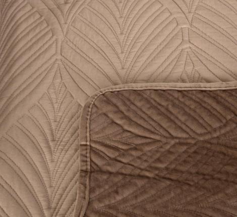 Покрывало "Sofi de Marko" Таира (бежевый) Велюр, 240х260