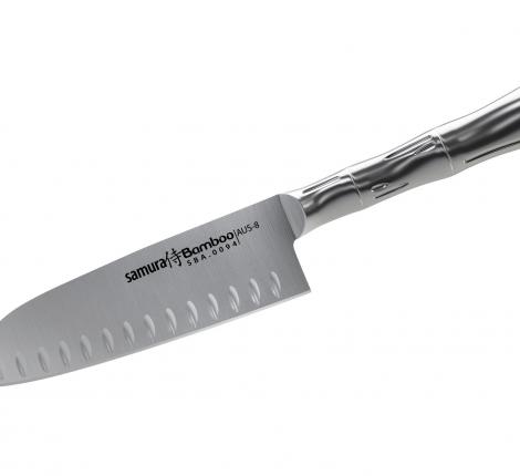 Нож кухонный quot;Samura Bambooquot; Сантоку 160 мм, AUS-8