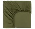 Простыня на резинке "Sofi de Marko" Трисс (хаки) Полисатин, 180х200х20