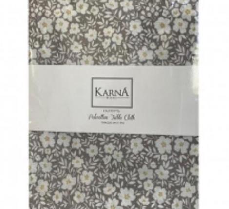Скатерть с цветочным узором &quot;KARNA''  FLOWERS 120x150 см 1/1, V2