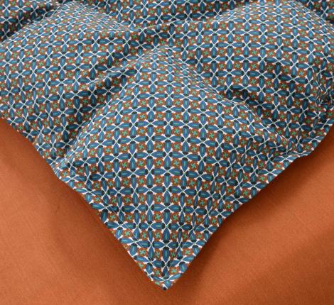 Постельное белье "Sofi de Marko" Ахиллес (синий) Сатин, Семейный