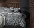 Постельное бельё "Blanc des Vosges" KYOTO GRAPHITE сатин-жаккард, Евро