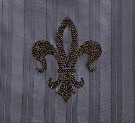 Постельное белье "Kazanov.A." Stripe Royal (графит) Страйп Сатин, Евро