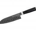 Нож кухонный &quot;Samura Mo-V Stonewash&quot; Сантоку 180 мм, G-10