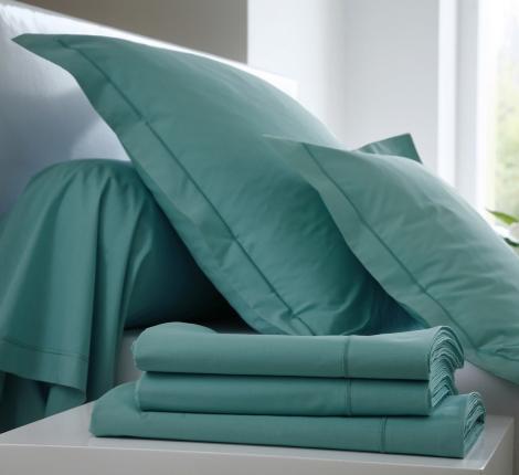 Наволочка "Blanc des Vosges" сатин де люкс 50х70 celadon (бирюзовый)