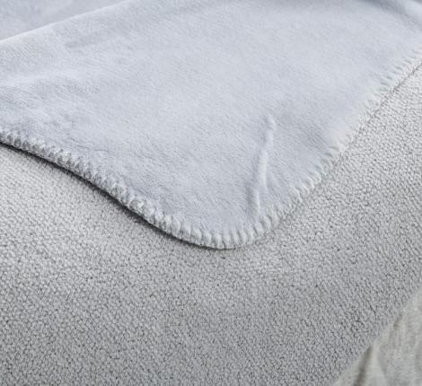 Плед "Sofi de Marko" София (светло-серая1) Велсофт, 160х220