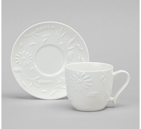 Чайный набор "FLOWERS STORY" на 6 персон, 12 предметов (220 мл)