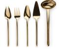 Набор столовых приборов для сервировки "STICK SERVING SET" GOLD, 5 предметов