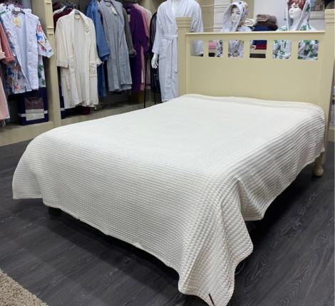 Покрывало вафельное "QUALITY" 160х200, кремовый