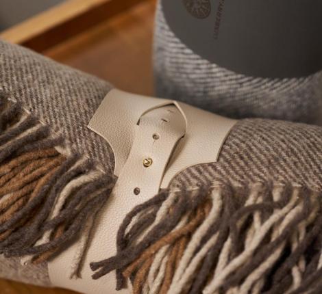 Плед "WOOLEN" (шерсть 100%) 150х200, серо-графитовый