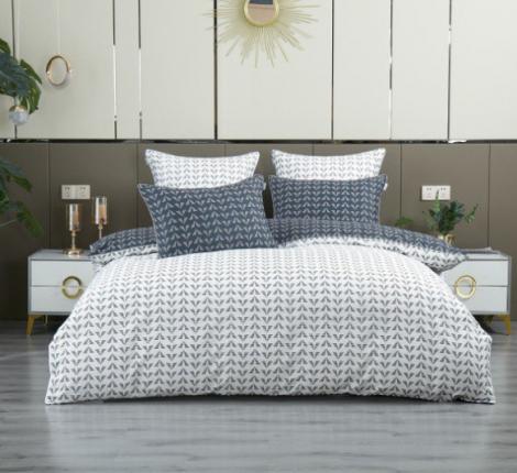 Постельное белье "Kazanov.A." Мерлин (индиго жемчуг) Сатин, Евро