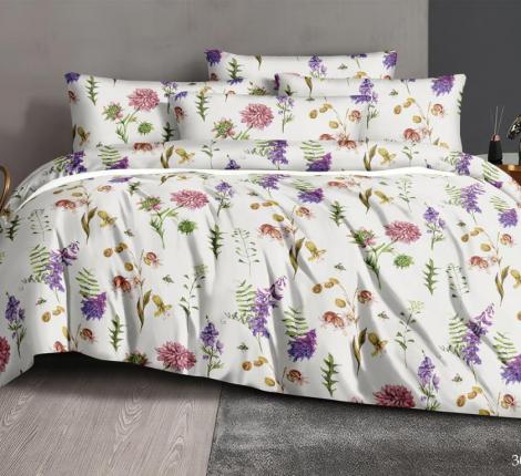 Постельное бельё "Cleo" Art Color 15/306-AC Полисатин, 1,5 спальный