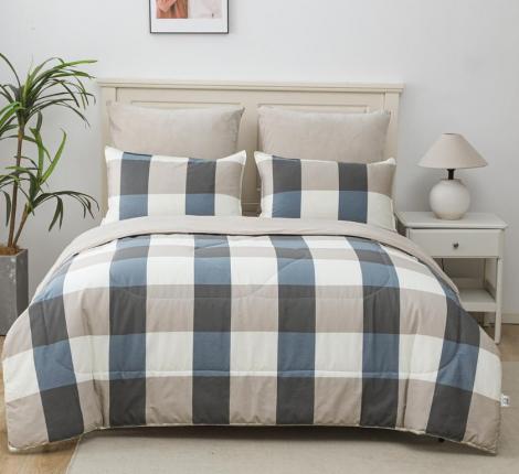 Постельное белье с одеялом "Sofi de Marko" Роберто №24 Велюр/Сатин, 1,5 спальный