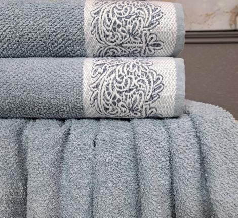 Комплект махровых полотенец "Kazanov.A." Dolce (деним), 50х90+70х140