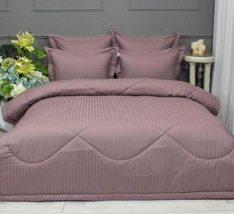 Постельное белье с одеялом "Kazanov.A." Hotel (пыльная роза) Страйп Сатин, Семейный