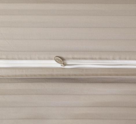 Постельное белье "Sofi de Marko" Моне (бежевый) Страйп Сатин, Евро