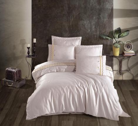 Постельное бельё "DANTELA VITA" сатин с вышивкой POLE, Евро