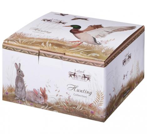 Чайный набор "ОХОТА" 590-736 на 2 персоны, 4 предмета (300 мл)